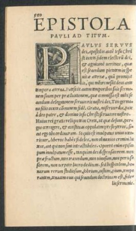 Epistola Pauli Ad Titum.