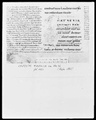 Psalmenkommentar — Initiale B, Folio 116verso