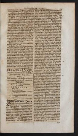 Relatio LXXIV.