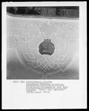 Emblem mit Titel: Gott ist gerecht