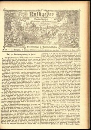 Ausgabe vom Sonntag, den 08. September 1901.