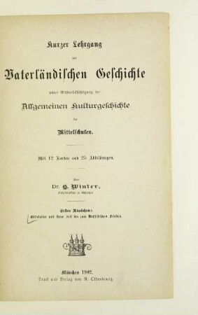 Bd. 1: Mittelalter und Neue Zeit bis zum Westfälischen Frieden
