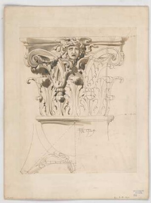 Thiersch, Friedrich von; München; Justizpalast - Kapitell (Teilansicht)