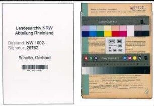 Entnazifizierung Gerhard Schulte, geb. 25.06.1890 (Kaufm.Angestellter)