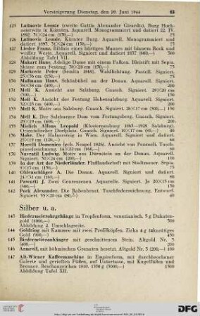 Silber u.a. (Nr. 143-209)