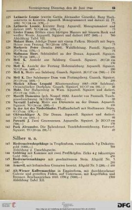 Silber u.a. (Nr. 143-209)
