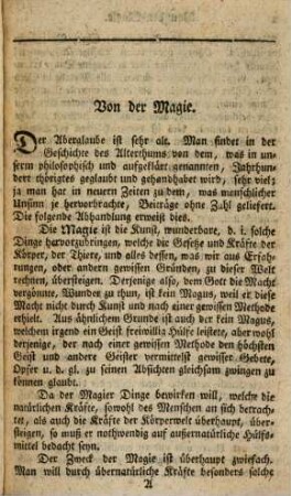 Das Buch vom Aberglauben, Zweyter Theil
