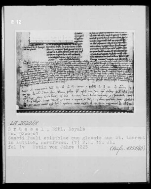 Ms 9200-01, Sancti Pauli epistolae cum glossis