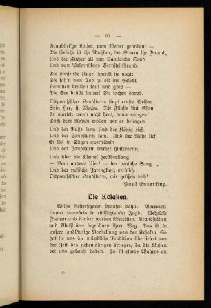 57-61, Die Kosaken