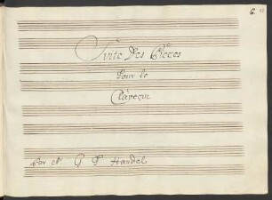 Suiten. Arr; cemb; fis-Moll; HWV 431