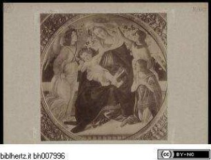 Maria mit Kind, Johannes der Täufer und zwei Engeln