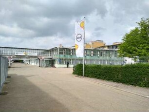 Giengen an der Brenz: Steiff-Fabrikhalle