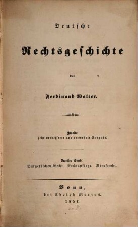 Deutsche Rechtsgeschichte, 2