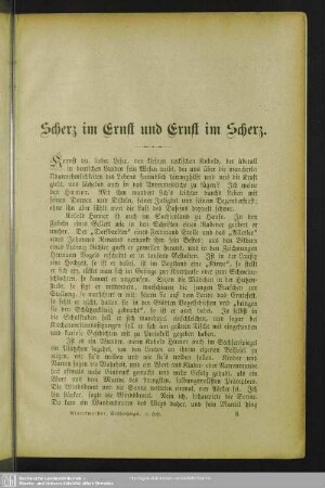 Scherz im Ernst und Ernst im Scherz