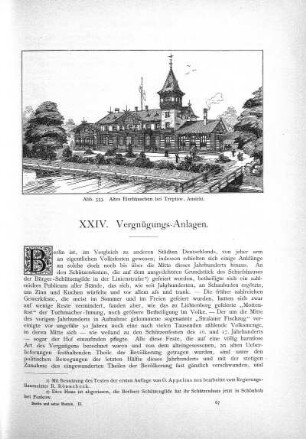XXIV. Vergnügungs-Anlagen