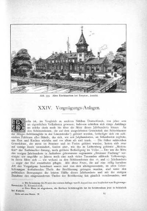 XXIV. Vergnügungs-Anlagen