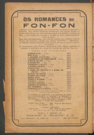 Os romances de Fon-Fon