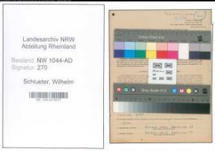 Entnazifizierung Wilhelm Schlueter , geb. 04.05.1879 ()