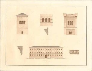 Loeffelholz von Colberg, Hans Carl; Studienzeichnungen - Ornamente (Details)
