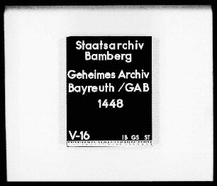 Reichstags-Sachen - Vol. I