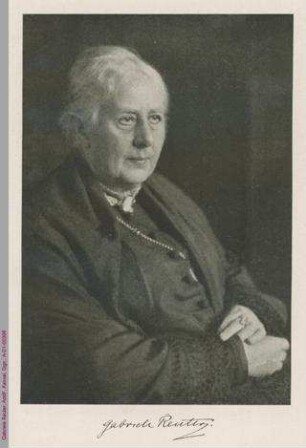 Porträt von Gabriele Reuter