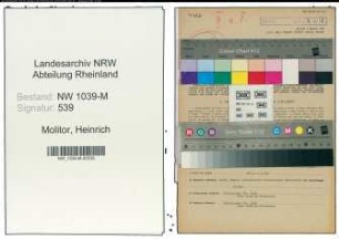 Entnazifizierung Heinrich Molitor , geb. 24.01.1898 ()