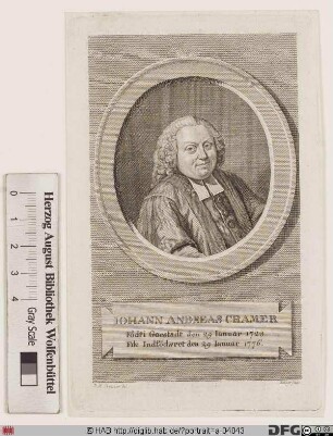Bildnis Johann Andreas Cramer