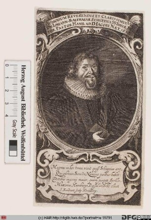 Bildnis Johann Balthasar Schupp(ius)