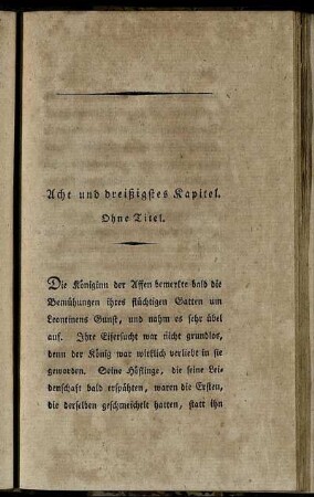 Acht und dreißigstes Kapitel. Ohne Titel.