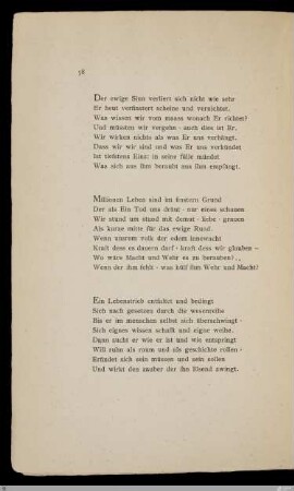 Millionen Leben sind im finstern Grund