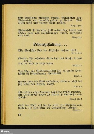 Lebensgestaltung