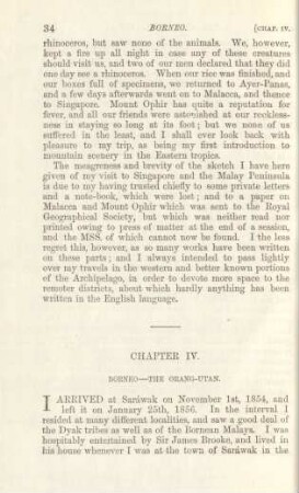 Chapter IV. Borneo - the Orang-Utan
