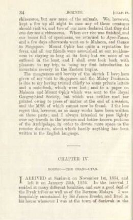 Chapter IV. Borneo - the Orang-Utan
