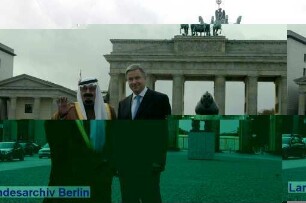 Berlin-Besuch von König Abdallah bin Abdelaziz al Saud von Saudi - Arabien; Brandenburger Tor (Mitte)