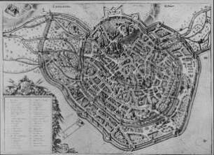 Erfurt, Stadtplan 17. Jh.