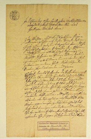 Heiratsvertrag Joseph Lachenmayer