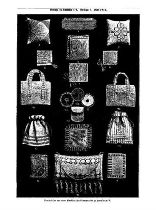 Beilage zu Nummer 3/4 : Beiblatt C Mai 1914 ; Nadelarbeiten aus einem städtischen Fortbildungskursus zu Frankfurt a. M.