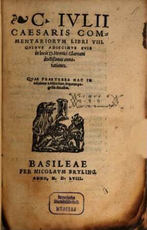 C. Ivlii Caesaris Commentariorvm Libri VIII
