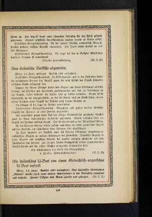 Neue italienische Vorstöße abgewiesen.