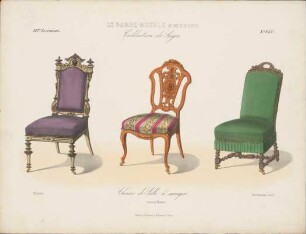 „Chaises de Salle á manger ", aus: Le Garde-meuble