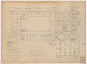 Schloss Posen, Posen Umbau: Grundriss EG 1:100