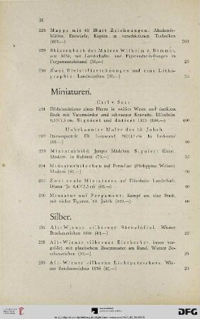Miniaturen (Nr. 231-236)