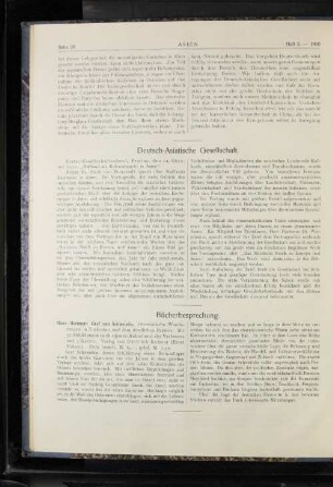 Deutsch-Asiatische Gesellschaft.