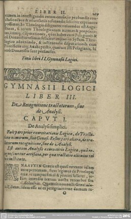 Liber III. De Recognitione tractatorum, sine de Analysi
