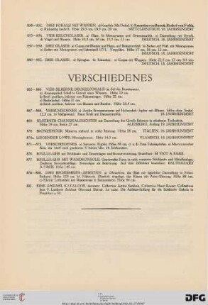 Verschiedenes (Nr. 863-881)