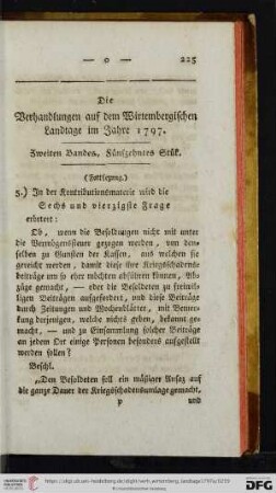 Zweiten Bandes, Fuenfzehntes Stuek.