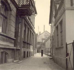 Situation der Weinbergstraße. Detmold. Weinbergstraße, heute Paulinenstraße