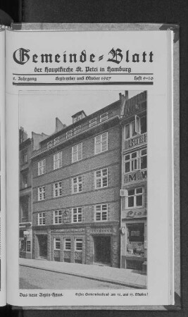 September und Oktober 1927 : Heft 9-10