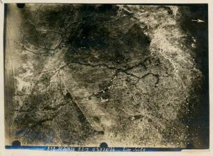 Foto der Stellungen "Eierhöhe" nordöstlich von Bouchavesnes (Luftbild)