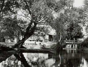 Anlegestelle und Wehranlage : Burg (Spreewald). Anlegestelle und Wehranlage